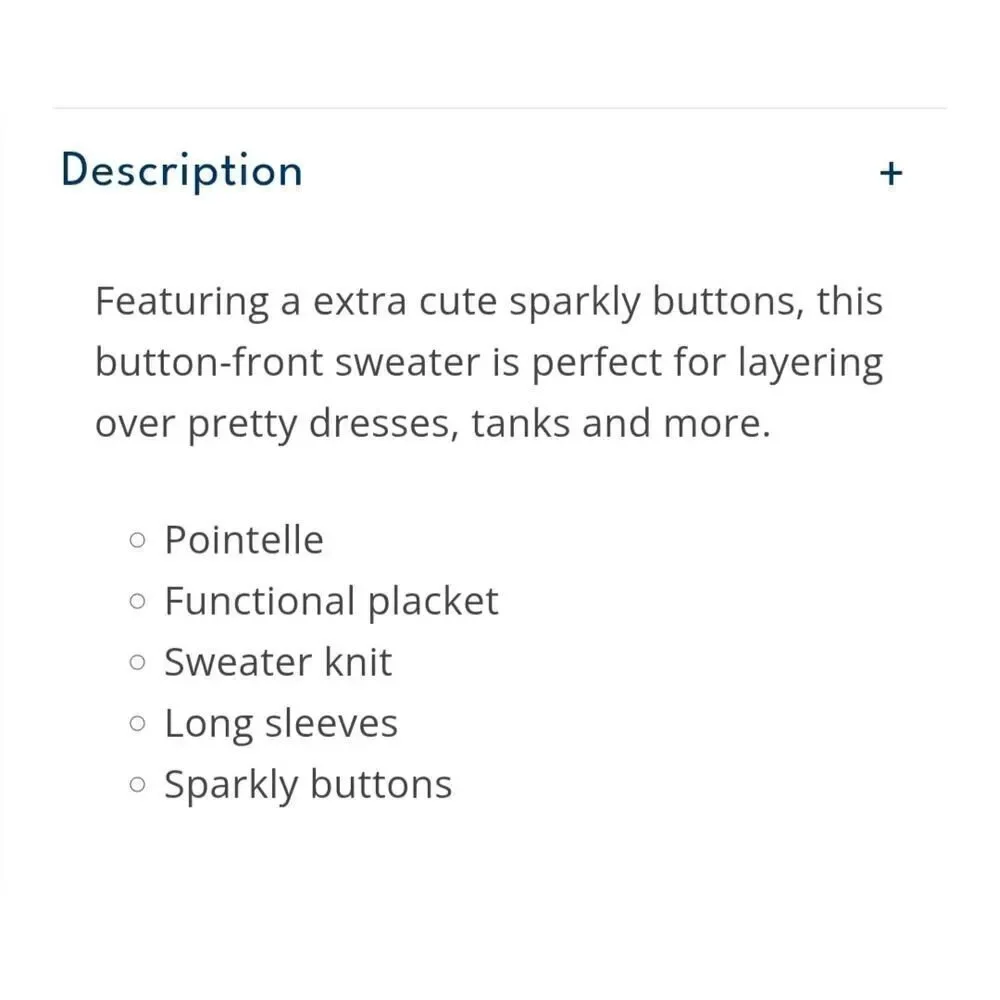 Baby B'gosh Pointelle Button-Front Sweater Knit Cardigan 3 mo - Picture 4 of 12